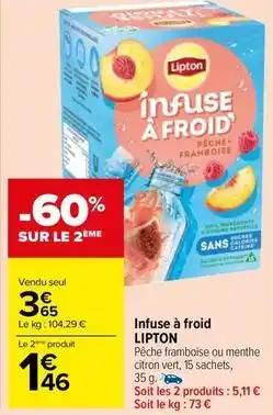 Lipton - infuse a froid