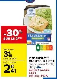 Carrefour - plats cuisinés extra