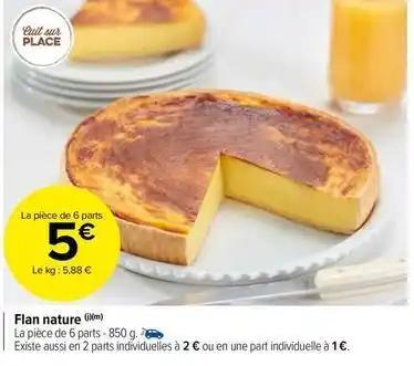 Flan nature