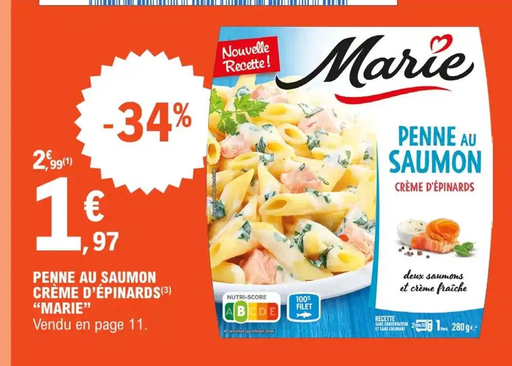 PENNE AU SAUMON