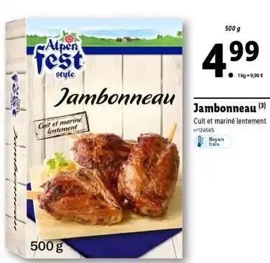 Alpen fest - jambonneau