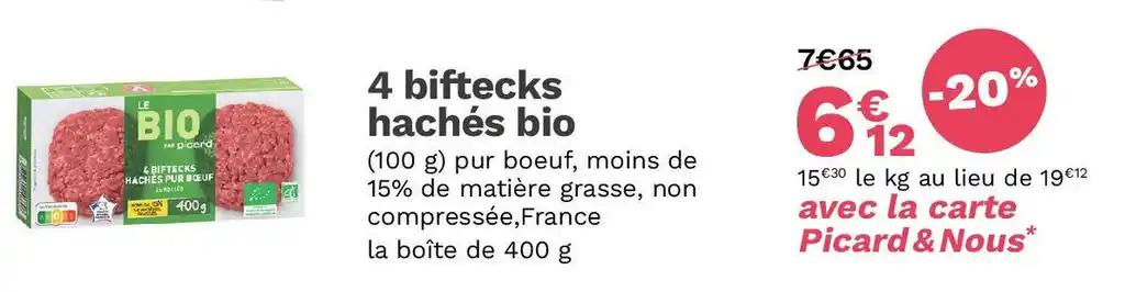 4 biftecks hachés bio