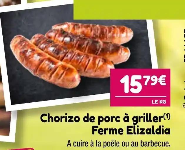 Ferme Elizaldia Chorizo de porc à griller