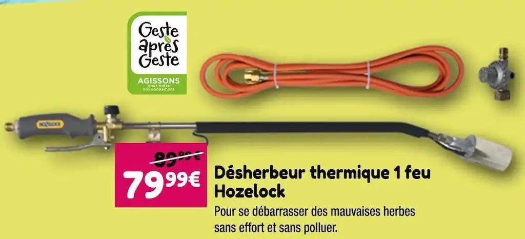 Désherbeur thermique 1 feu Hozelock