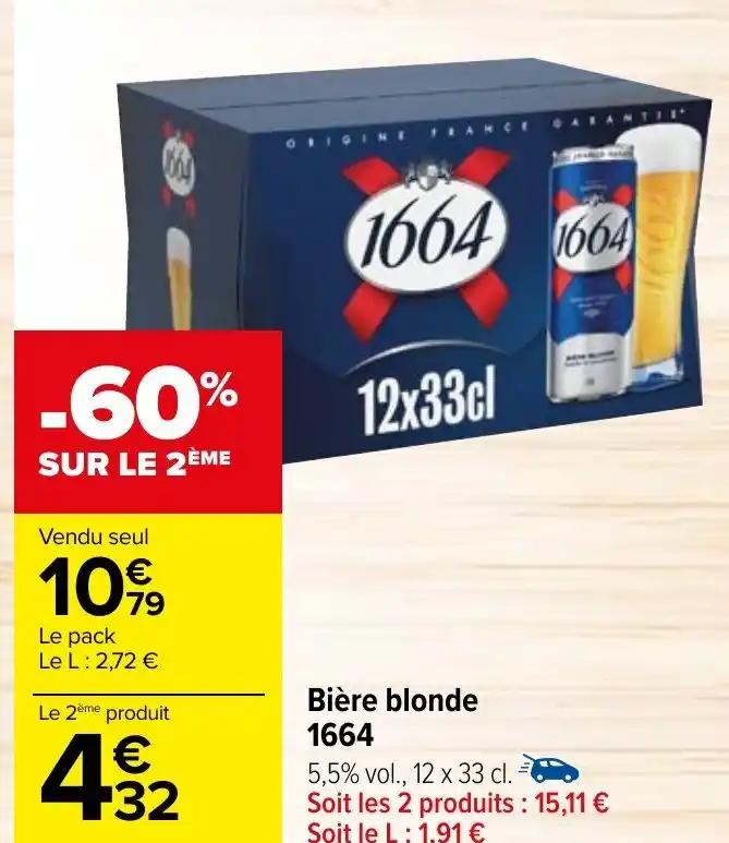 Bière blonde 1664