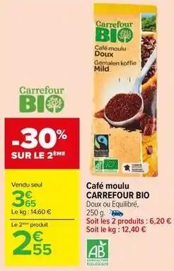 Carrefour - café moulu bio