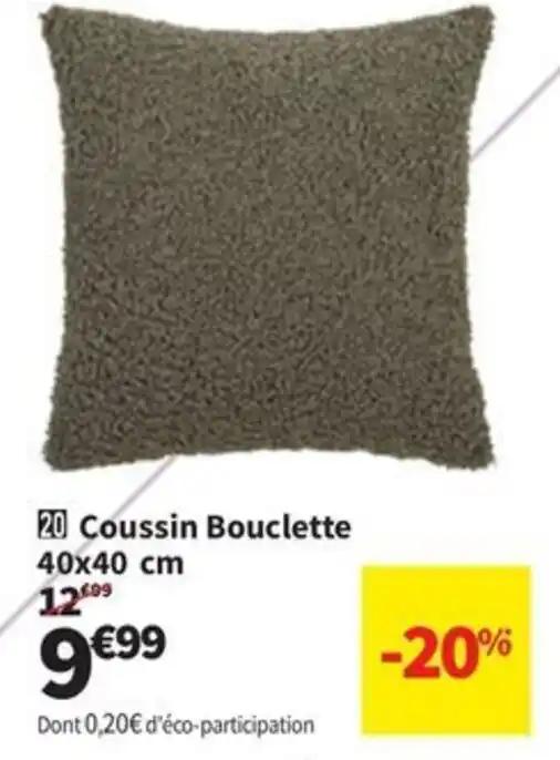 Coussin Bouclette 40x40 cm