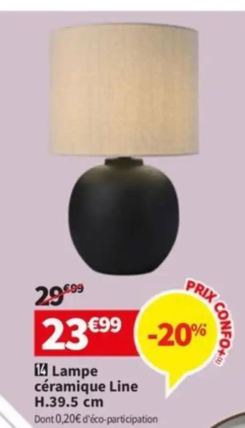 Lampe céramique Line