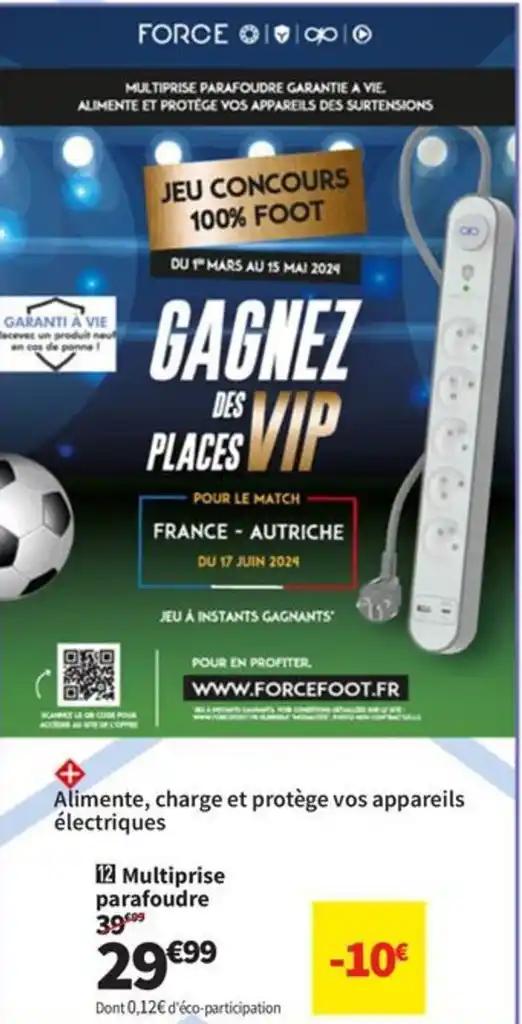 Multiprise parafoudre