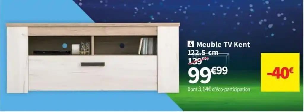 Meuble TV Kent 122.5 cm