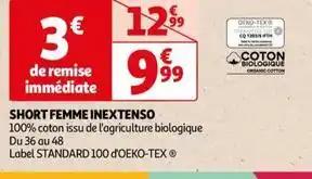 Inextenso - short femme