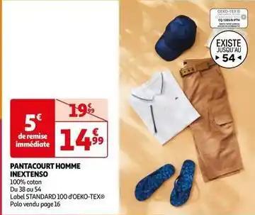 Inextenso - pantacourt homme