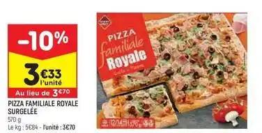 Promotion Exclusives de Pizza familiale royale : Découvrez l'Offre incontournable