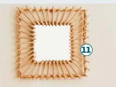 MIROIR ROTIN CARRE