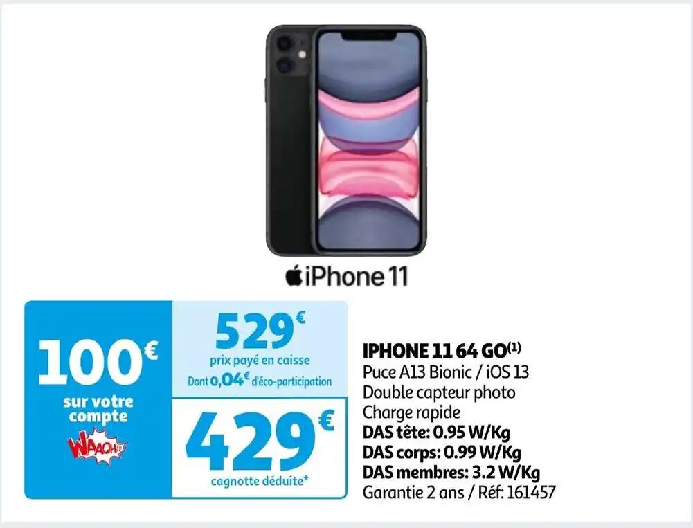 IPHONE 11 64 GO(¹)