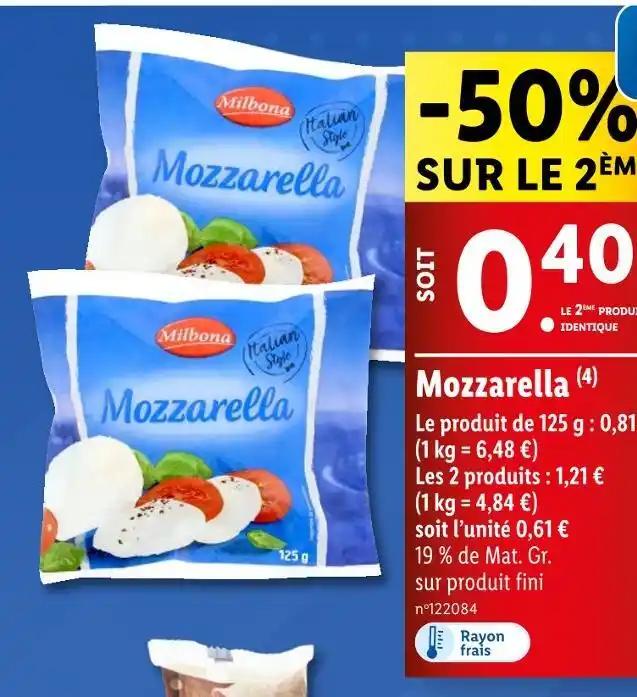 Milbona Mozzarella