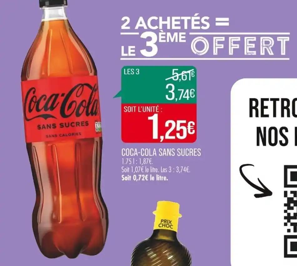 COCA-COLA SANS SUCRES