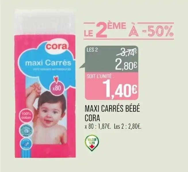 MAXI CARRÉS BÉBÉ CORA