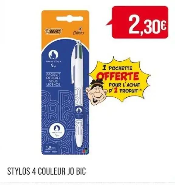 STYLOS 4 COULEUR JO BIC