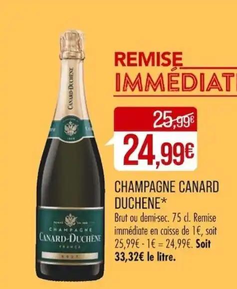 Promotion Exclusives de Champagne canard duchêne : Découvrez l'Offre incontournable