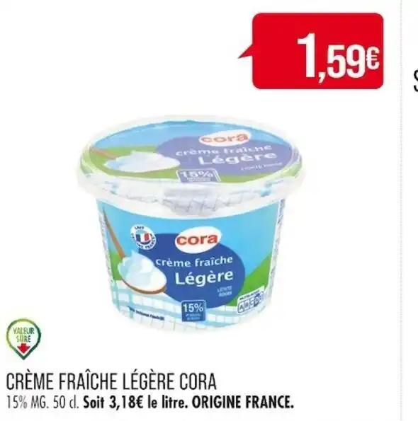 CRÈME FRAÎCHE LÉGÈRE CORA