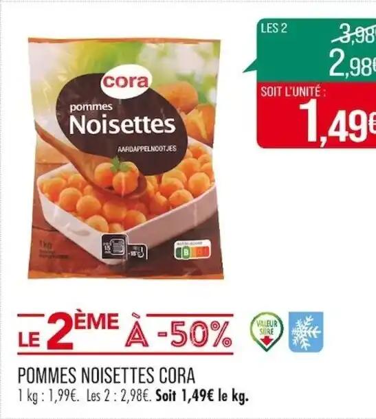 POMMES NOISETTES CORA