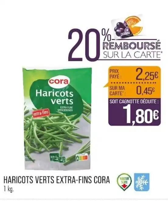 HARICOTS VERTS EXTRA-FINS CORA 1 kg.