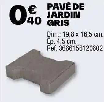 PAVÉ DE JARDIN GRIS