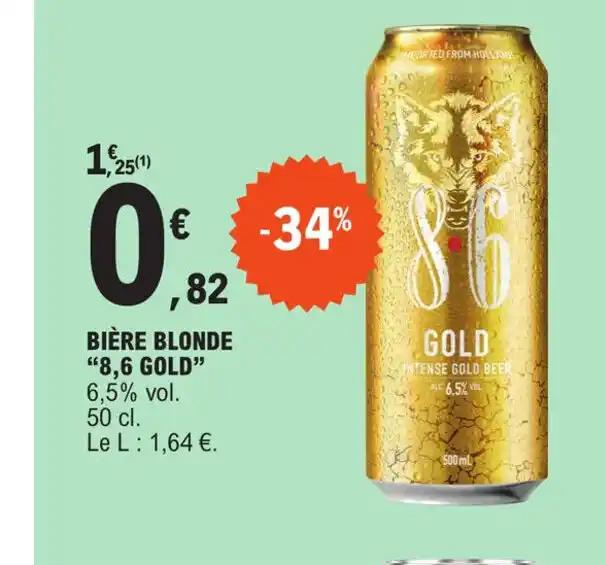 BIÈRE BLONDE "8,6 GOLD
