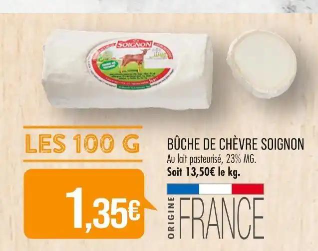 SOIGNON BÛCHE DE CHÈVRE