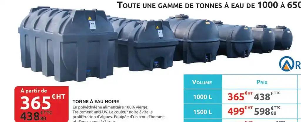 TONNE À EAU NOIRE