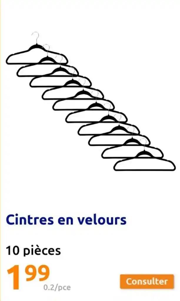 Cintres en velours