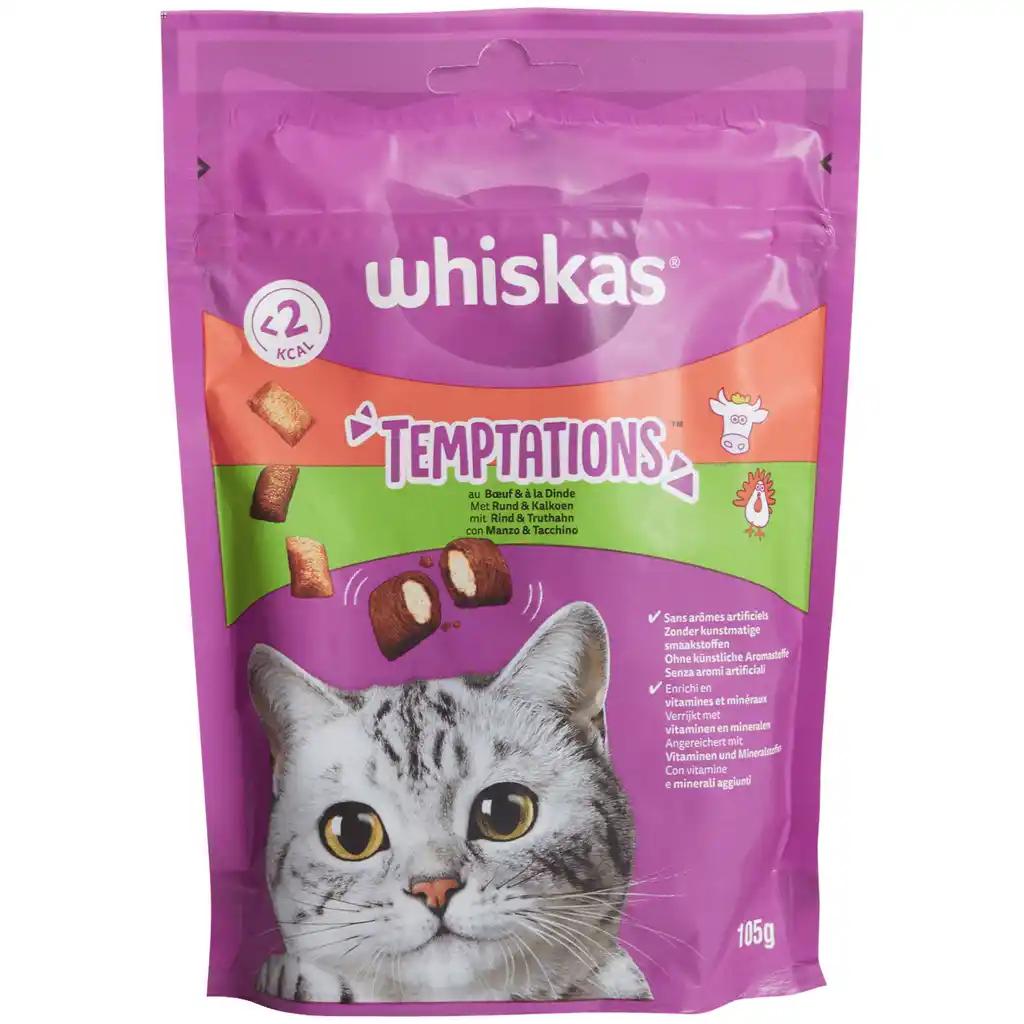 Whiskas Friandises pour chats Whiskas Temptations Bœuf et dinde