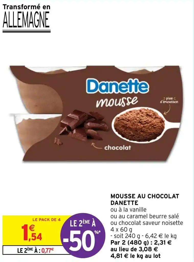 MOUSSE AU CHOCOLAT DANETTE