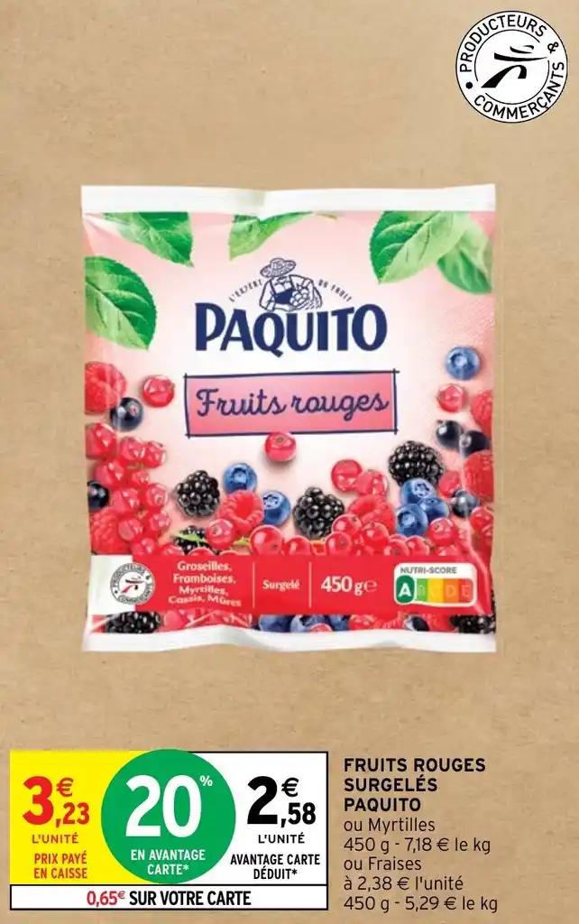 FRUITS ROUGES SURGELÉS PAQUITO