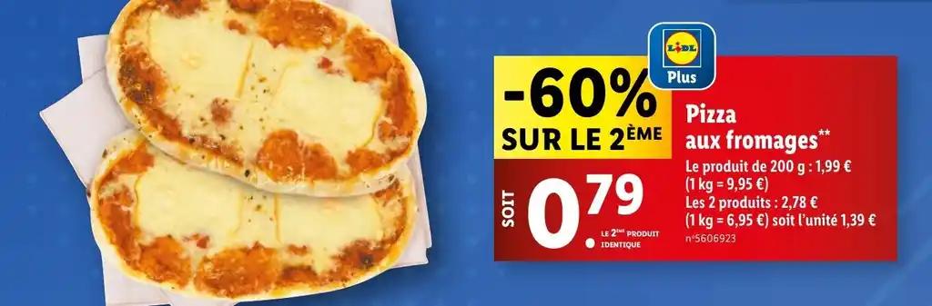 Pizza aux fromages