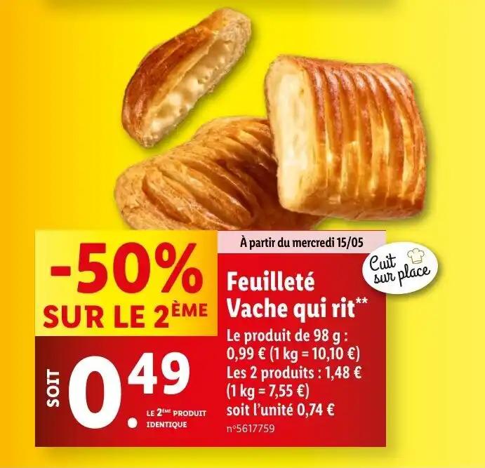 Feuilleté Vache qui rit**