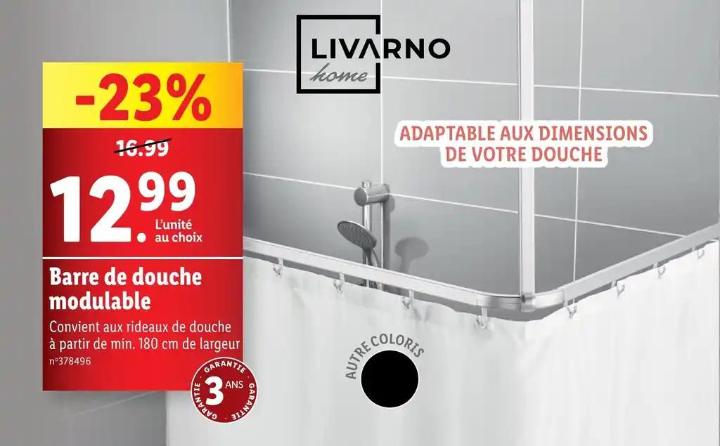 Barre de douche modulable