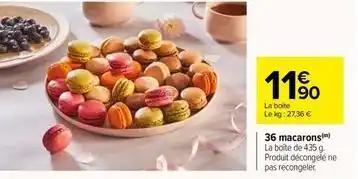 36 macarons