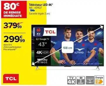 Tcl - téléviseur led 4k
