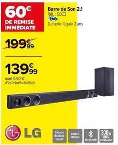 Lg - barre de son 2.1
