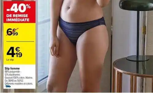 Slip femme