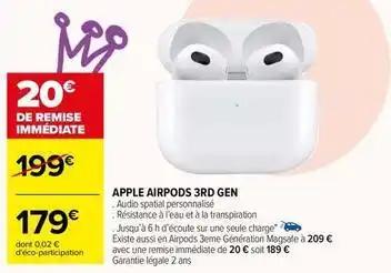 Apple - airpods 3rd gen