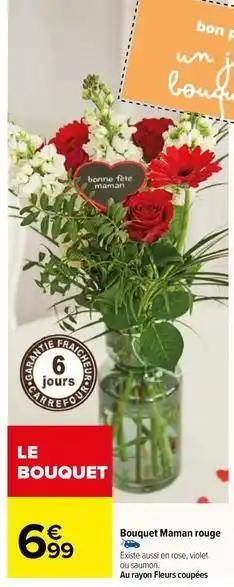 Bouquet maman rouge