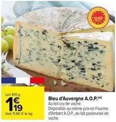 Bleu d'auvergne a.o.p
