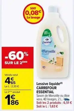 Carrefour - lessive liquide essential