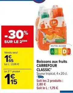 Carrefour - boissons aux fruits classic