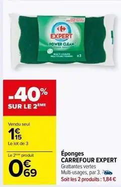 Carrefour - éponges expert