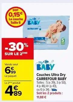 Carrefour - couches ultra dry baby