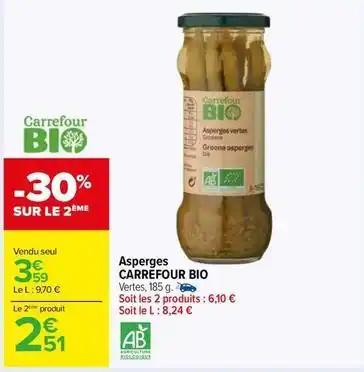 Carrefour - asperges bio